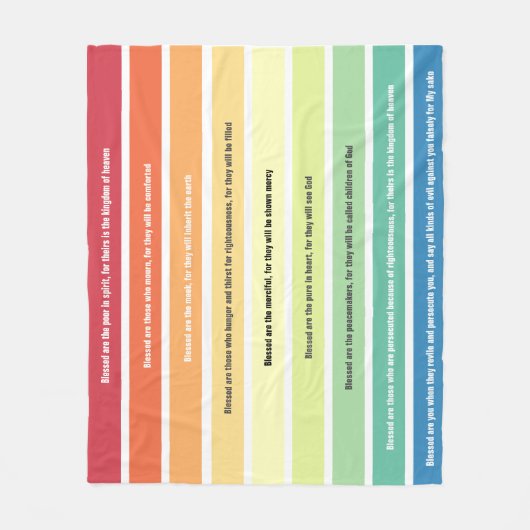 Beatitudes Fleece Blanket (Vorderseite)