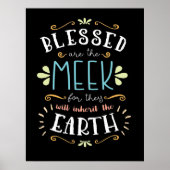 Beatitudes, gesegnet sind die Meek Poster (Vorne)