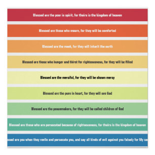 Beatitudes Glossy Poster