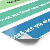 Beatitudes Glossy Poster (Ecke)