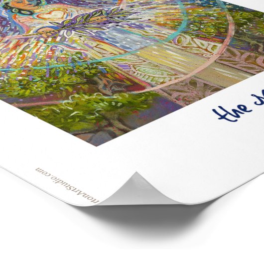 Beatitudes Illustriertes Christliches Poster (Ecke)