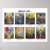 Beatitudes Illustriertes Christliches Poster (Vorne)