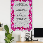 Beatitudes in Bougainvillea Poster (Heimbüro)