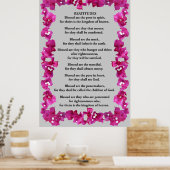 Beatitudes in Bougainvillea Poster (Küche)