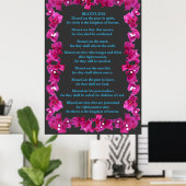 Beatitudes in Bougainvillea Poster (Heimbüro)