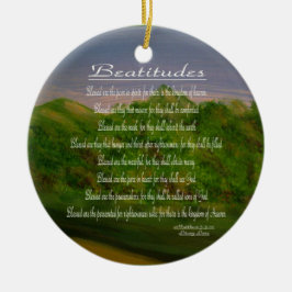 Beatitudes Keramik Ornament