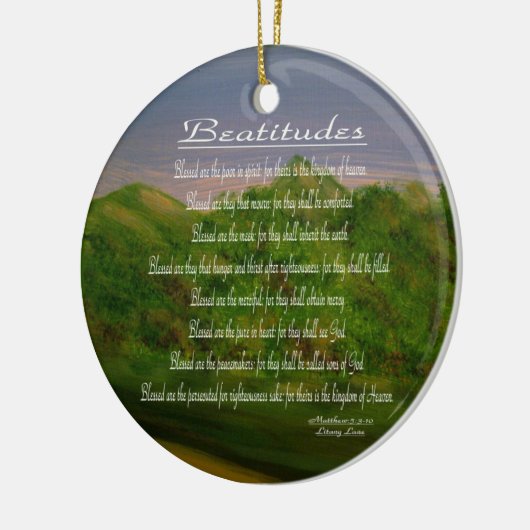 Beatitudes Keramik Ornament (Links)