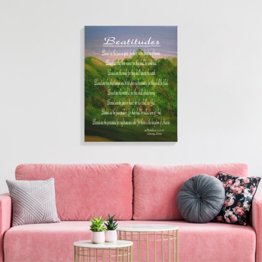 Beatitudes Leinwanddruck (Insitu (Wohnzimmer))