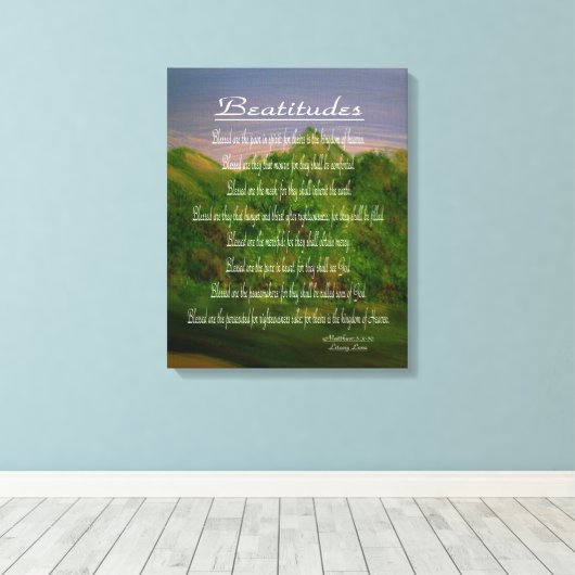 Beatitudes Leinwanddruck (Insitu (Holzboden))