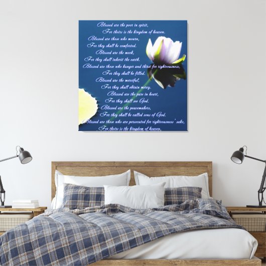 Beatitudes Leinwanddruck (Insitu (Schlafzimmer))