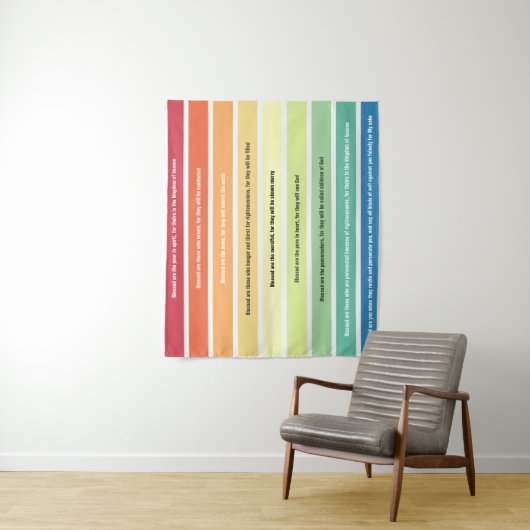 Beatitudes Palette Tapestry Wandteppich (Beispiel)
