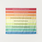 Beatitudes Palette Tapestry Wandteppich (Vorderseite (Horizontal))