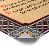 Beatitudes Poster (Ecke)