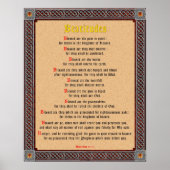 Beatitudes Poster (Vorne)