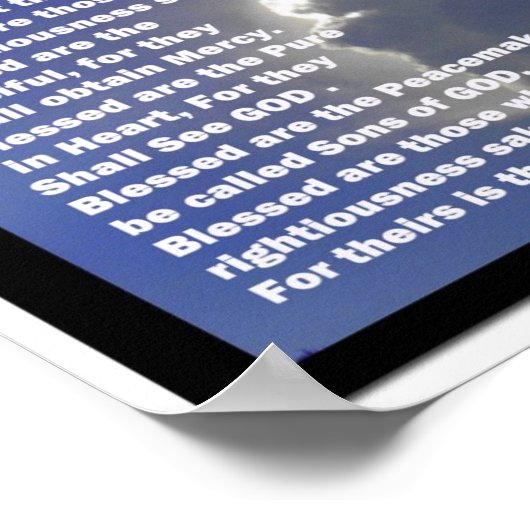 Beatitudes Poster (Ecke)