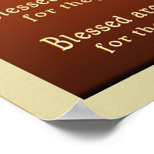 Beatitudes Poster (Ecke)