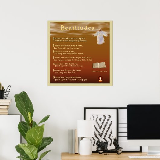 Beatitudes Poster (Heimbüro)
