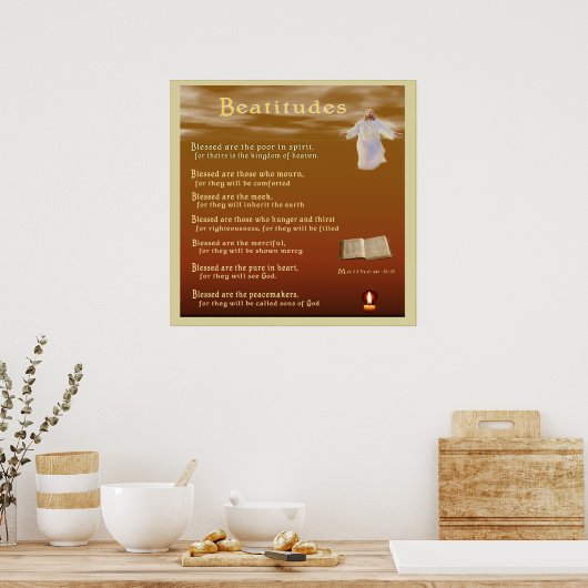 Beatitudes Poster (Küche)