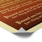 Beatitudes Poster (Ecke)