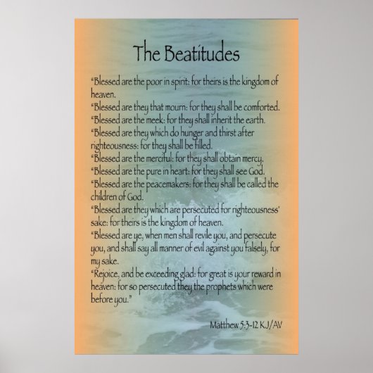 Beatitudes Poster (Sanibel Surf) (Vorne)