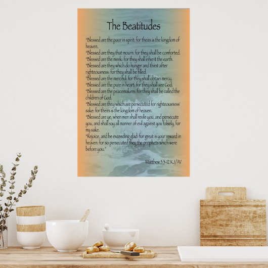 Beatitudes Poster (Sanibel Surf) (Küche)