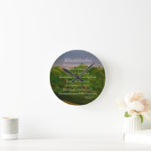 Beatitudes Runde Wanduhr (Zuhause)