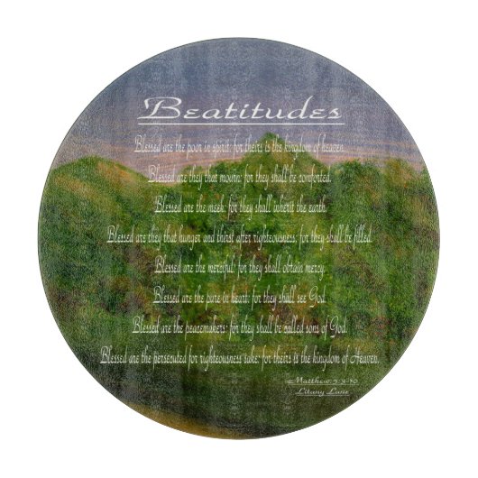 Beatitudes Schneidebrett (Vorderseite)