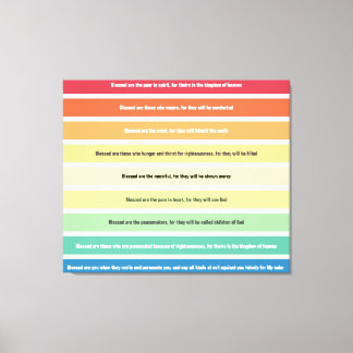 Beatitudes Stretched Canvas Print Leinwanddruck