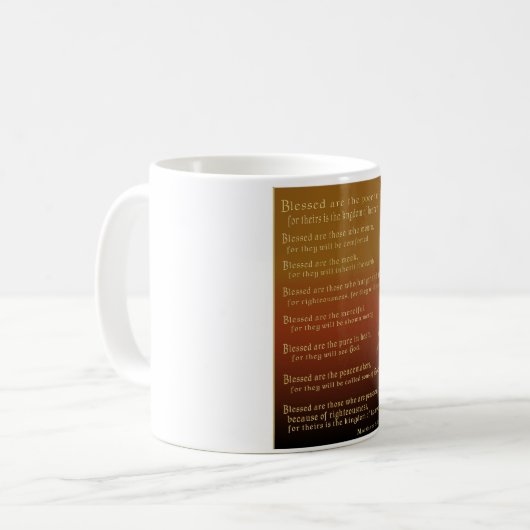 Beatitudes-Tasse Kaffeetasse (Vorderseite Links)
