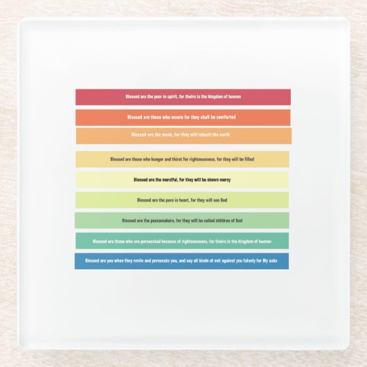 Beatitudes Untersetzer (Vorderseite)