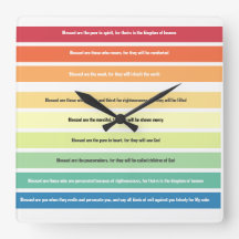 Beatitudes Wall Clock