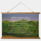 Beatitudes Wandteppich Mit Holzrahmen (Vorne)