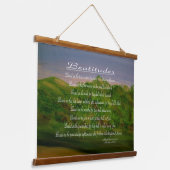 Beatitudes Wandteppich Mit Holzrahmen (Gewinkelt)