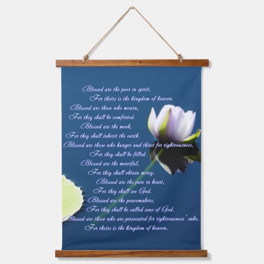 Beatitudes Wandteppich Mit Holzrahmen (Vorderseite)