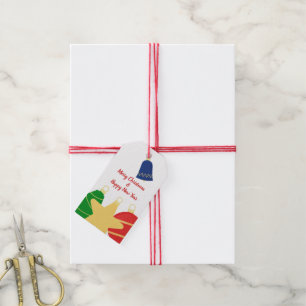 Beatles Garland mit Retro Weihnachtsschmuck Geschenkanhänger