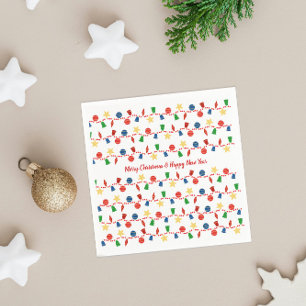Beatles Garland mit Retro Weihnachtsschmuck Serviette