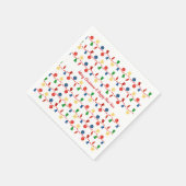 Beatles Garland mit Retro Weihnachtsschmuck Serviette (Ecke)