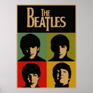 Beatles, Klassik Rock, Vintage Band, britische Mus Poster