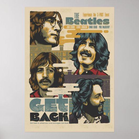 Beatles, Klassik Rock, Vintage Band, britische Mus Poster (Vorne)
