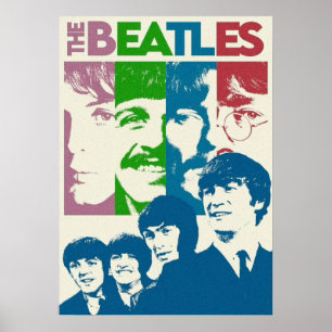 Beatles, Klassik Rock, Vintage Band, britische Mus Poster