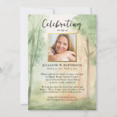 Beatmung von Fotos des Lebens in gestrichenen Wäld Einladung (Vorderseite)