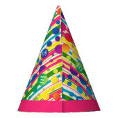 [Beatnik-Blasen] Retro-Polka-Dot gestrichen Rosa Partyhütchen (Rückseite)