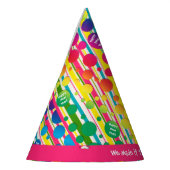 [Beatnik-Blasen] Retro-Polka-Dot gestrichen Rosa Partyhütchen (Links)