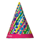 [Beatnik-Blasen] Retro-Polka-Dot gestrichen Rosa Partyhütchen (Rechts)