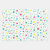 [Beatnik-Blasen] Retro-Polka-Dot grün gestrichen Geschenkpapier Set (Vorderseite 2)
