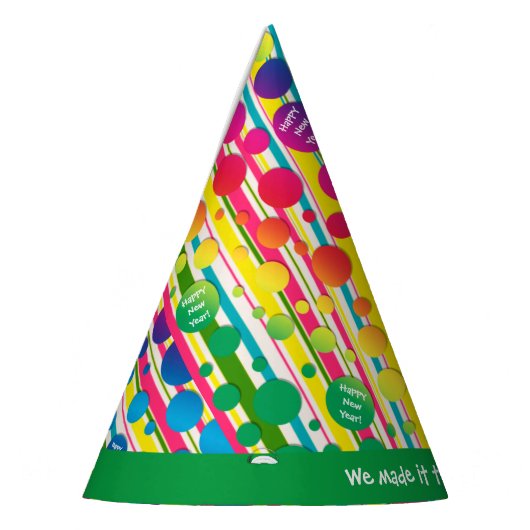 [Beatnik-Blasen] Retro-Polka-Dot grün gestrichen Partyhütchen (Links)