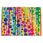 [Beatnik-Blasen] Retro-Polka-Dot Regenbogen Große Geschenktüte (Vorderseite)