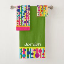 [Beatnik-Blasen] Retro Tupfen-Streifen-Regenbogen