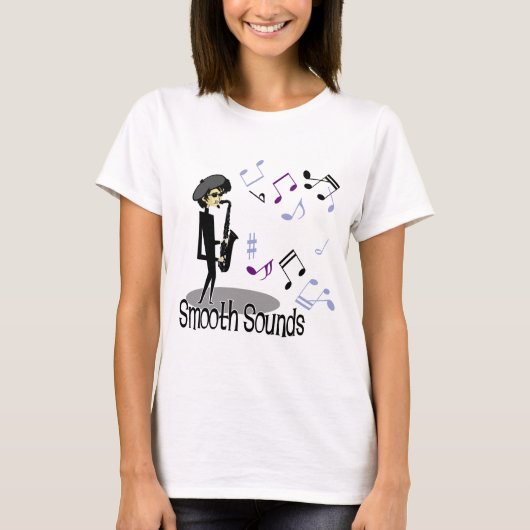 Beatnik-Jazz-Saxophon-Spieler T-Shirt (Vorderseite)