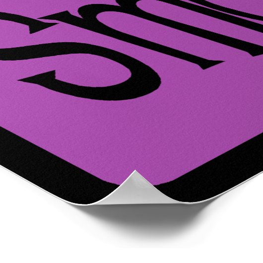 Beatnik Jazz Saxophone Player Poster (Ecke)